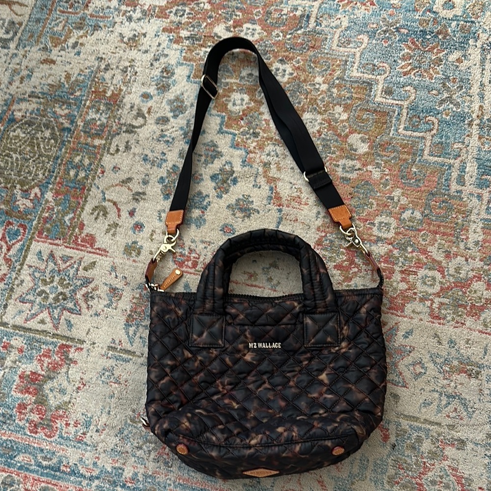 MZ Wallace Black Tote Bag with Adjustable Strap